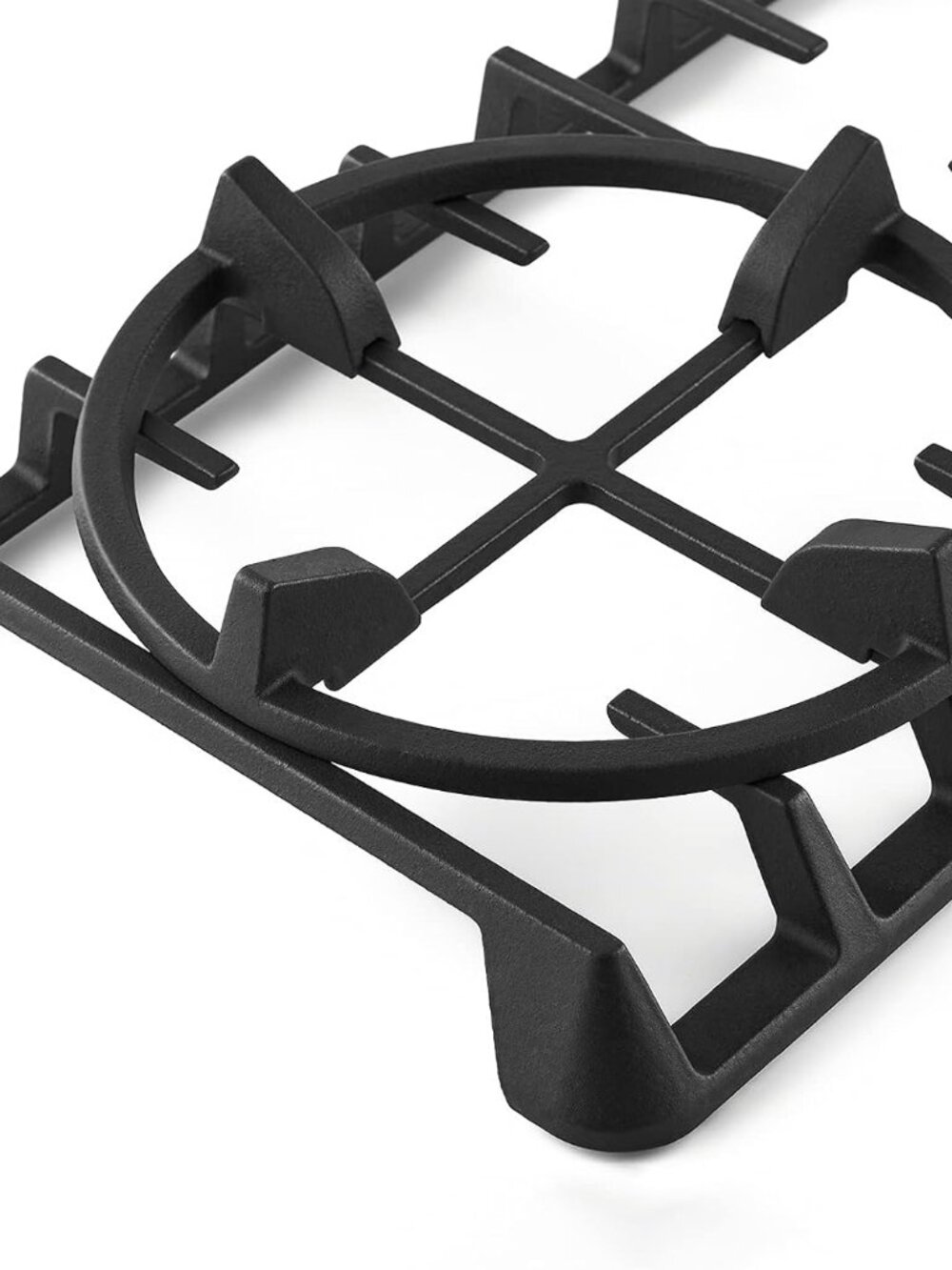 9-Inch Cast Iron Non-Slip Wok Ring for Gas Stove-Stable Support for Round-Bottom
